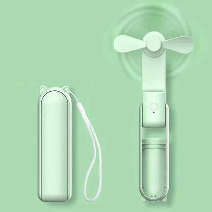 Opvouwbare Mini-Handventilator met Powerbank en Polsband – FrisMee 2-in-1