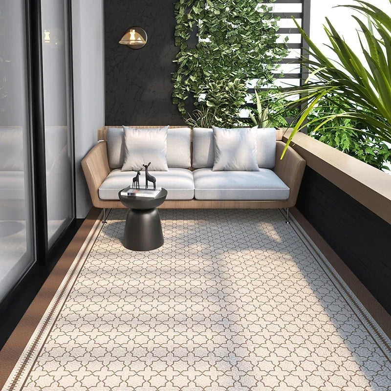 Geometrisch PVC Vloerkleed met Antislip - Keuken, Balkon & Woonkamer