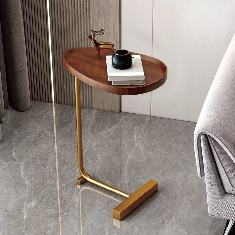 FlexiC Bijzettafel met C-Vormig Ontwerp en Opslagruimte