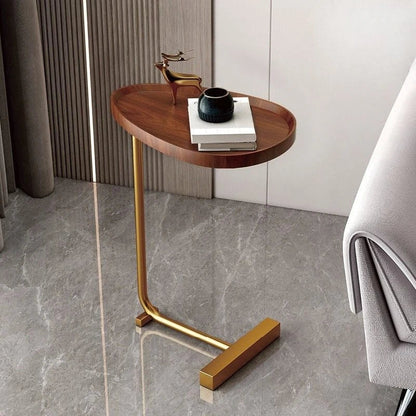 FlexiC Bijzettafel met C-Vormig Ontwerp en Opslagruimte