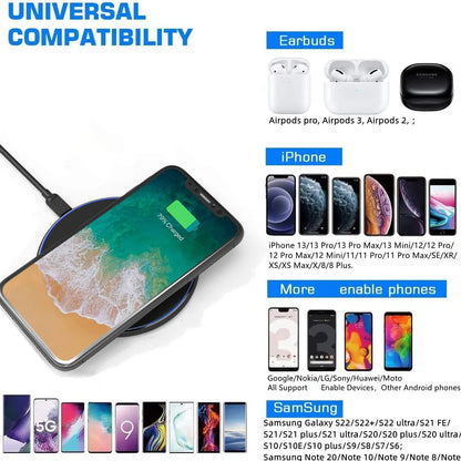 FDGAO 30W Snelle Draadloze Oplaadpad USB-C MagSafe - iPhone & Samsung
