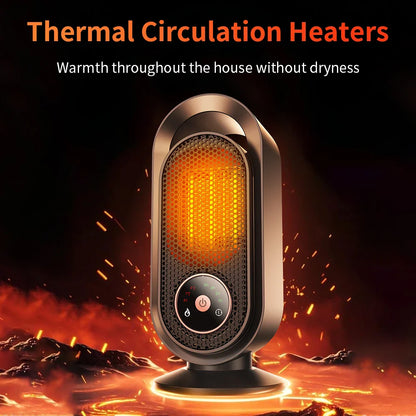WarmBreeze Mini Kachel – Draagbare 1000W Ventilatorkachel voor Bureau en Kamer