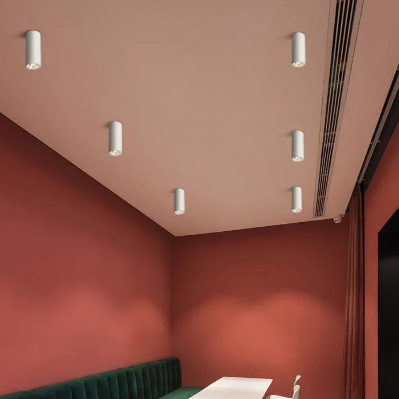 Cilindervormige LED Opbouwspot - Dimbaar Aluminium Design