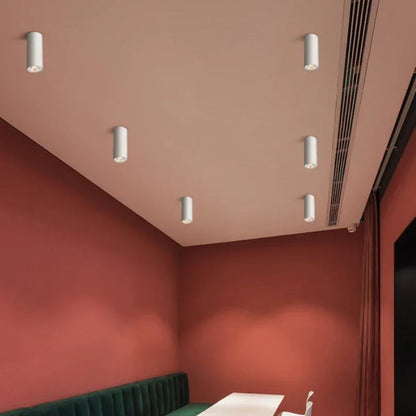 Cilindervormige LED Opbouwspot - Dimbaar Aluminium Design