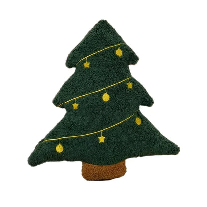Feestelijke Kerstboom Knuffelkussen - Zachte Lendensteun voor Bank en Stoel