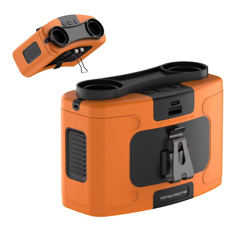 Draagbare Camping Ventilator met LED-Verlichting en Powerbank