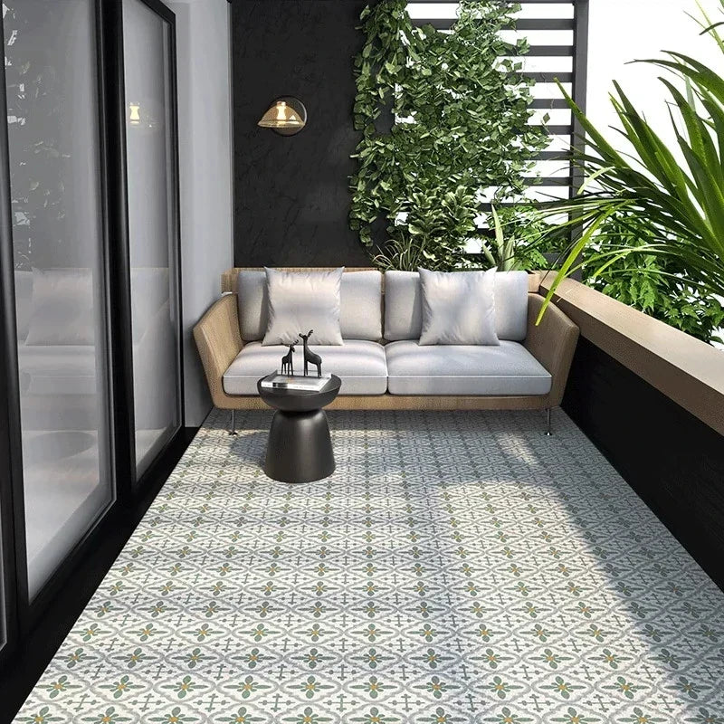 Geometrisch PVC Vloerkleed met Antislip - Keuken, Balkon & Woonkamer