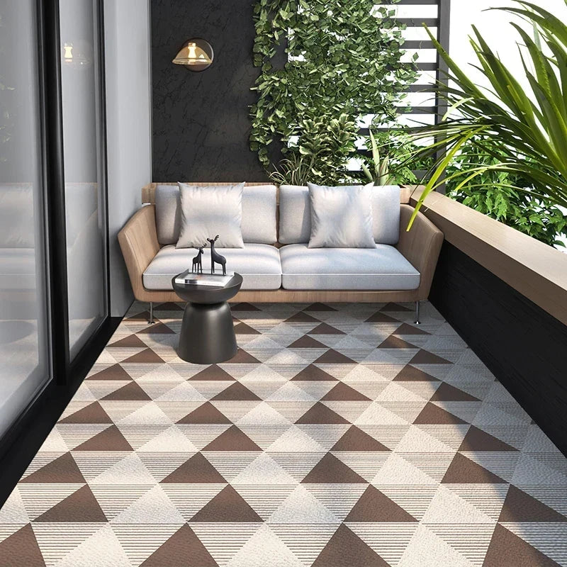 Geometrisch PVC Vloerkleed met Antislip - Keuken, Balkon & Woonkamer