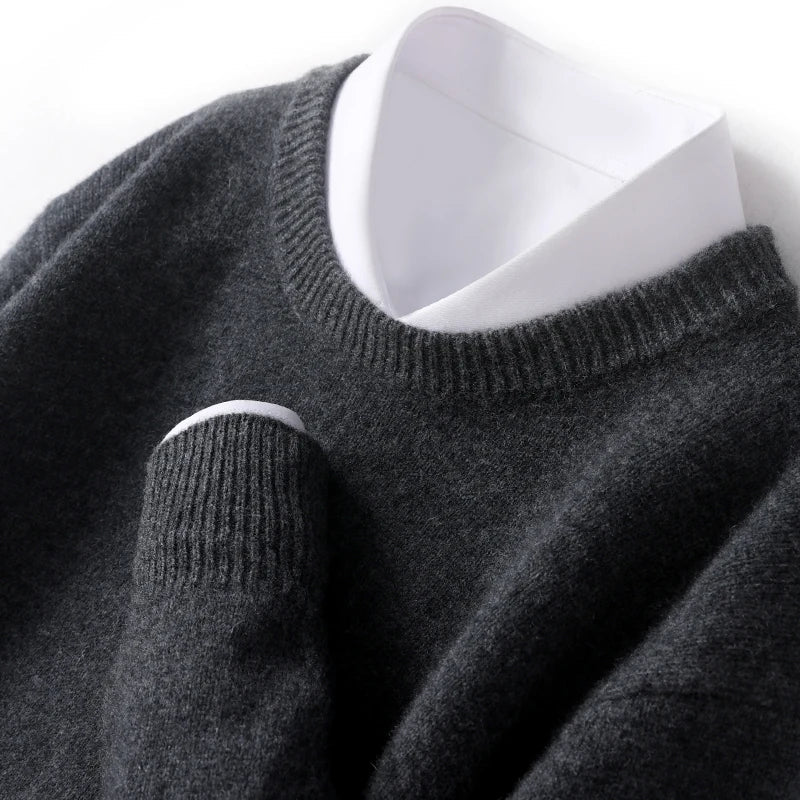 Merino Crewneck Sweater Heren Regular Fit