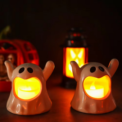 Lichtspook Halloweenlamp – LED Spookdecoratie met Batterijverlichting