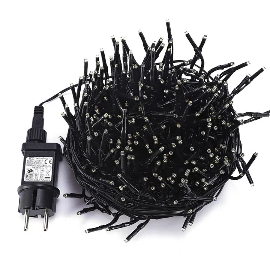 Warmwitte LED Lichtslinger 10 Meter – 1000 LED-lampjes voor Binnen en Buiten