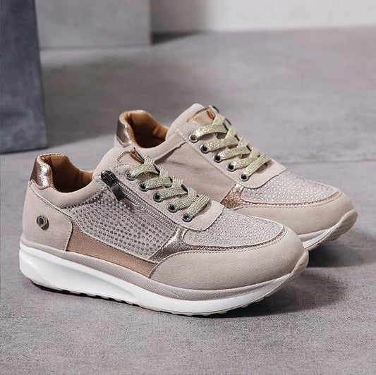 Dameswandelschoenen LoopZacht – Orthopedisch Comfort & Stijlvol Suède Design