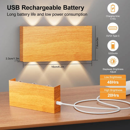 Draadloze Magnetische Wandlamp met Afstandsbediening - Dimbaar LED in 4 Kleuren
