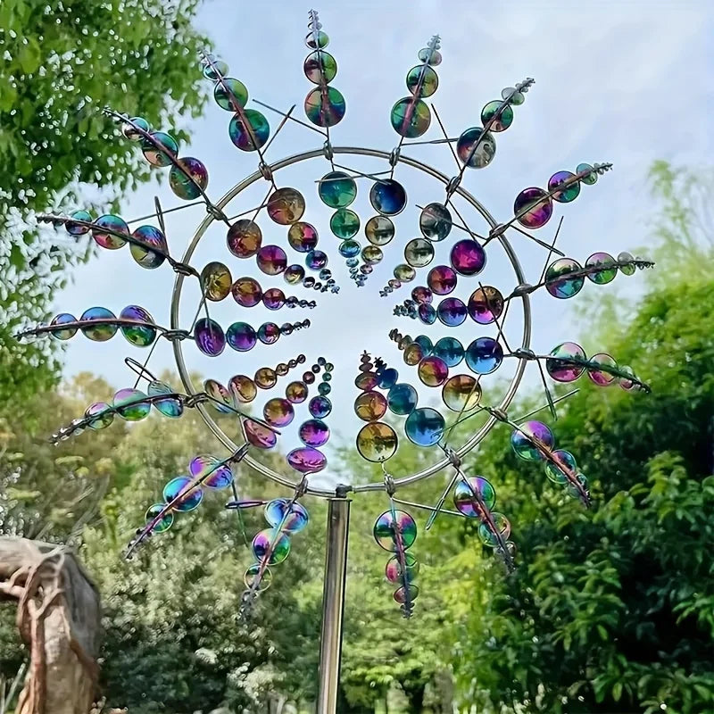 ZonneSchijn Windspinner – Weerbestendig Metalen Tuindecoratie Kunstwerk