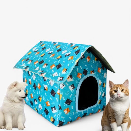 Weerbestendig Dierenhuis "KnusNest" voor Katten en Kleine Honden