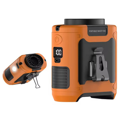 Draagbare Camping Ventilator met LED-Verlichting en Powerbank