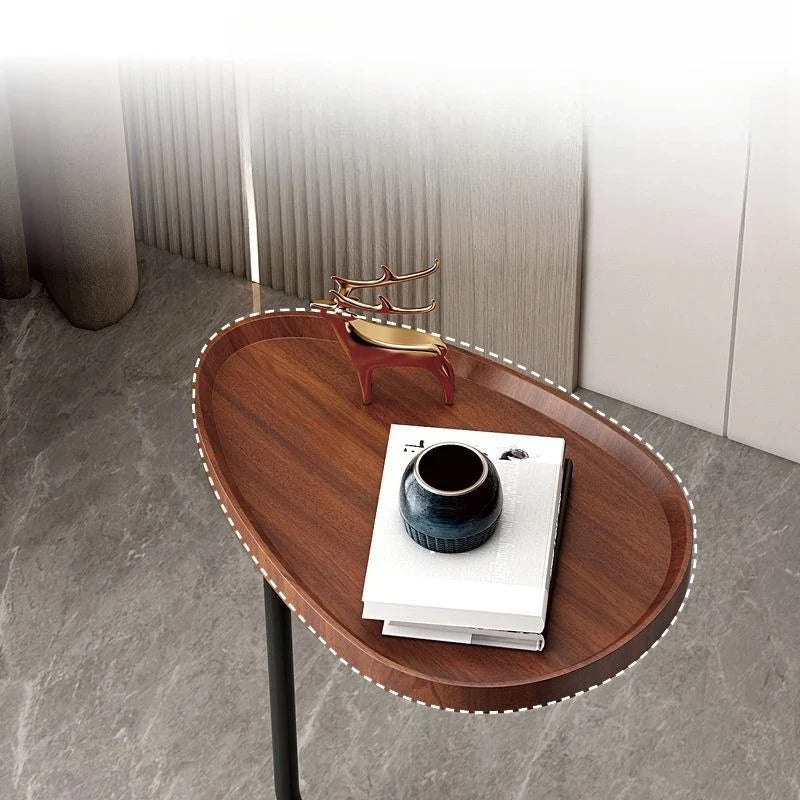 FlexiC Bijzettafel met C-Vormig Ontwerp en Opslagruimte