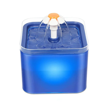 Automatische Huisdierdrinkfontein 2L met LED-verlichting en Filtratiesysteem USB