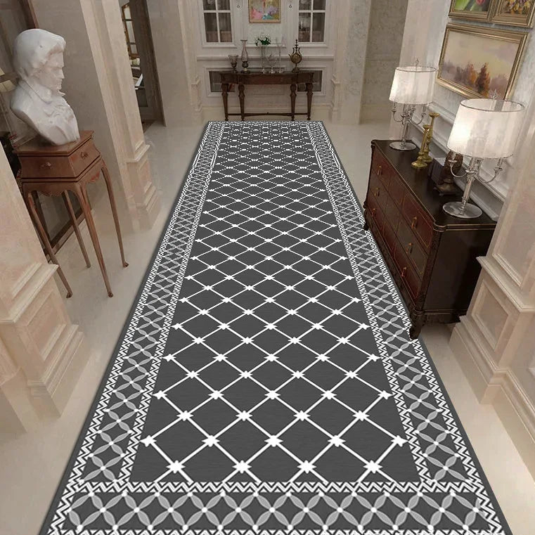 Marokkaanse Geometrische Gangloper – Antislip Wasbare Looploper voor Hal Entree Gang