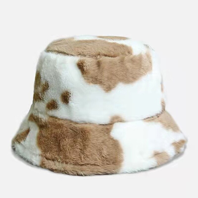 Fluweelzachte WinterHoed LuxePluche – Warme Unisex Bucket Hat voor Koude Dagen