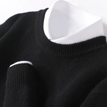 Merino Crewneck Sweater Heren Regular Fit