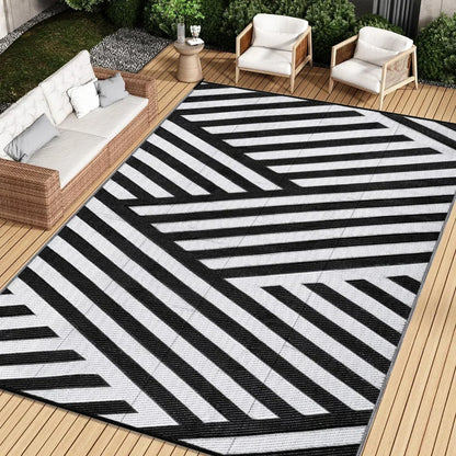 Dubbelzijdig Geweven Buitenkleed Polypropeen Waterdicht 274x366cm