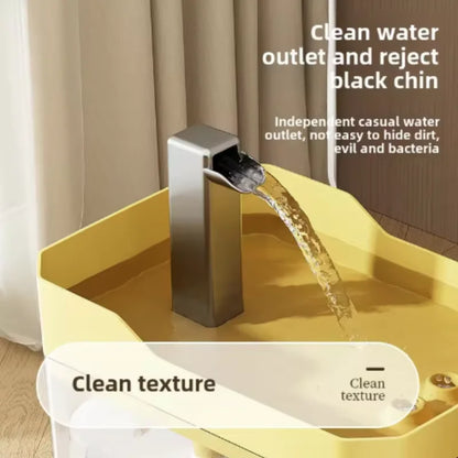 Circulerende Kattenwaterfontein met Filter - 1,5L Transparant