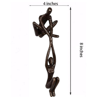 Verbindo Decoratief Beeld Polystone Zwart Modern Sculptuur 20 cm