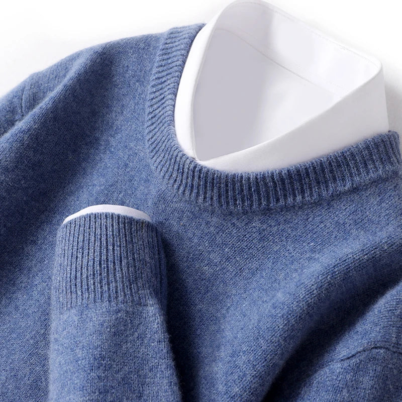 Merino Crewneck Sweater Heren Regular Fit
