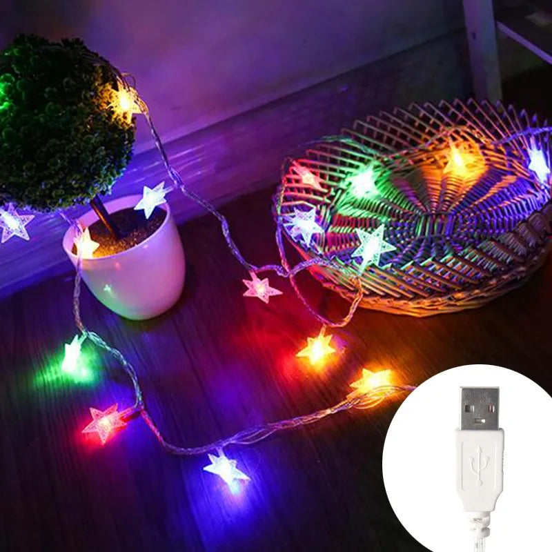 Sterren LED Lichtslinger - Sfeerverlichting voor Tuin, Terras & Binnen