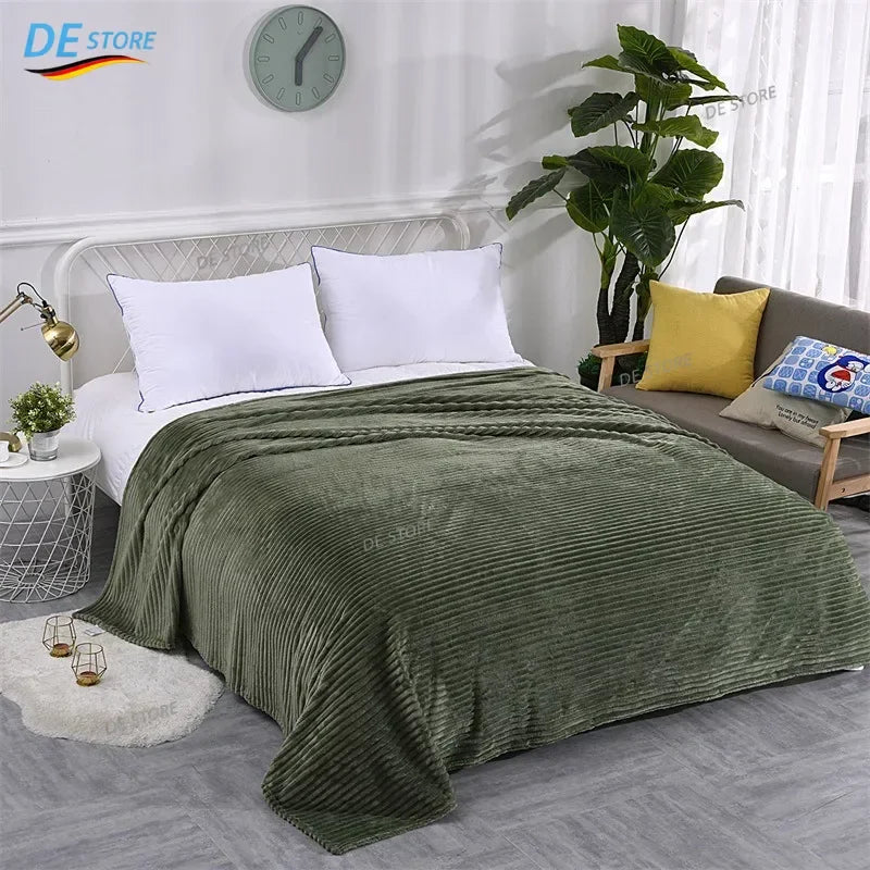 Ruitpatroon Fleecedeken 70x100cm - Zachte Microvezel Plaid voor Bank, Bed en Woonkamer