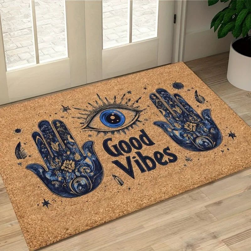 Polyester Antislip Deurmat Vuilafstotend Wasbaar voor Entree en Balkon