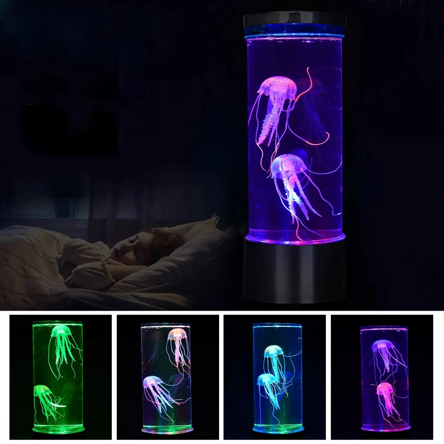 Kwallen Aquarium Nachtlamp – Meerkleurig LED Effect