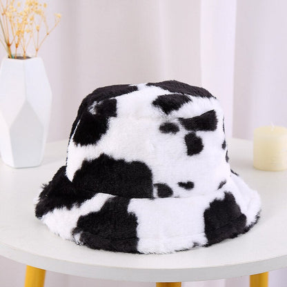 Fluweelzachte WinterHoed LuxePluche – Warme Unisex Bucket Hat voor Koude Dagen