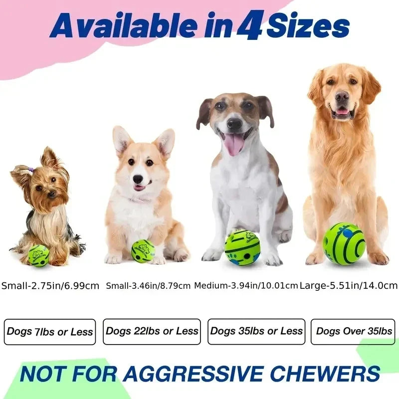Geluidsspeelbal voor Honden met IQ-Training - Mentale Stimulatie en Beweging