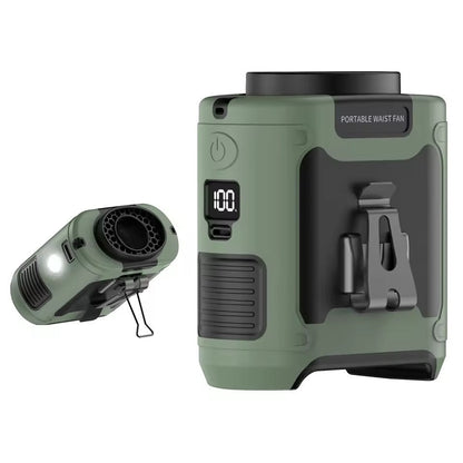 Draagbare Camping Ventilator met LED-Verlichting en Powerbank