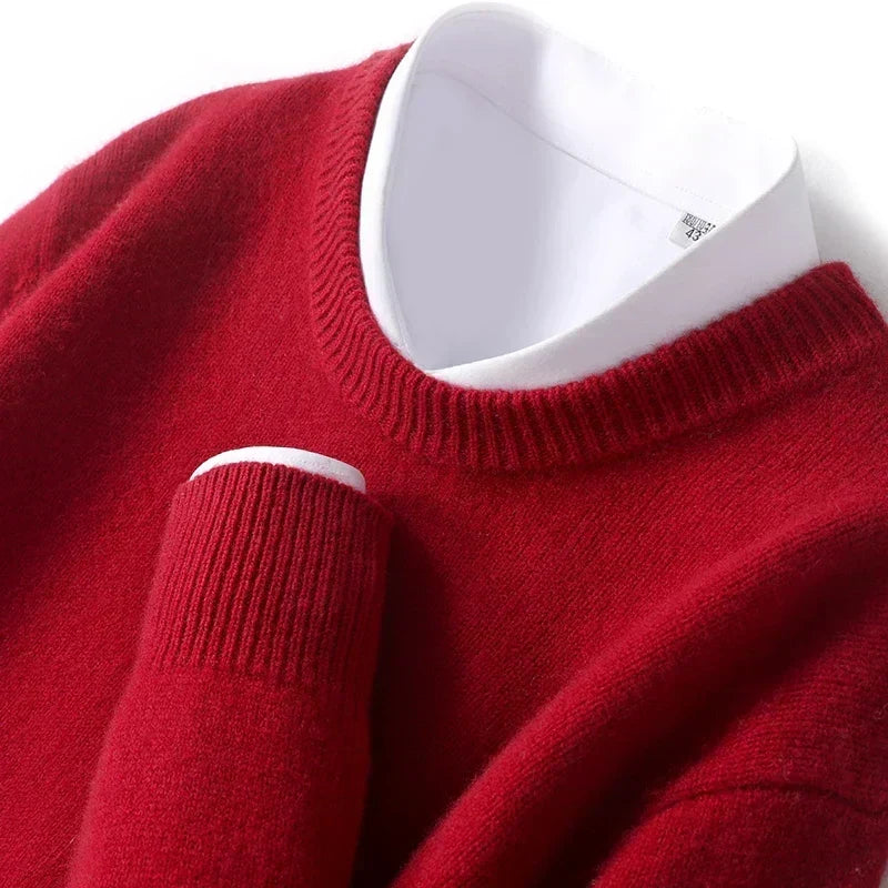Merino Crewneck Sweater Heren Regular Fit