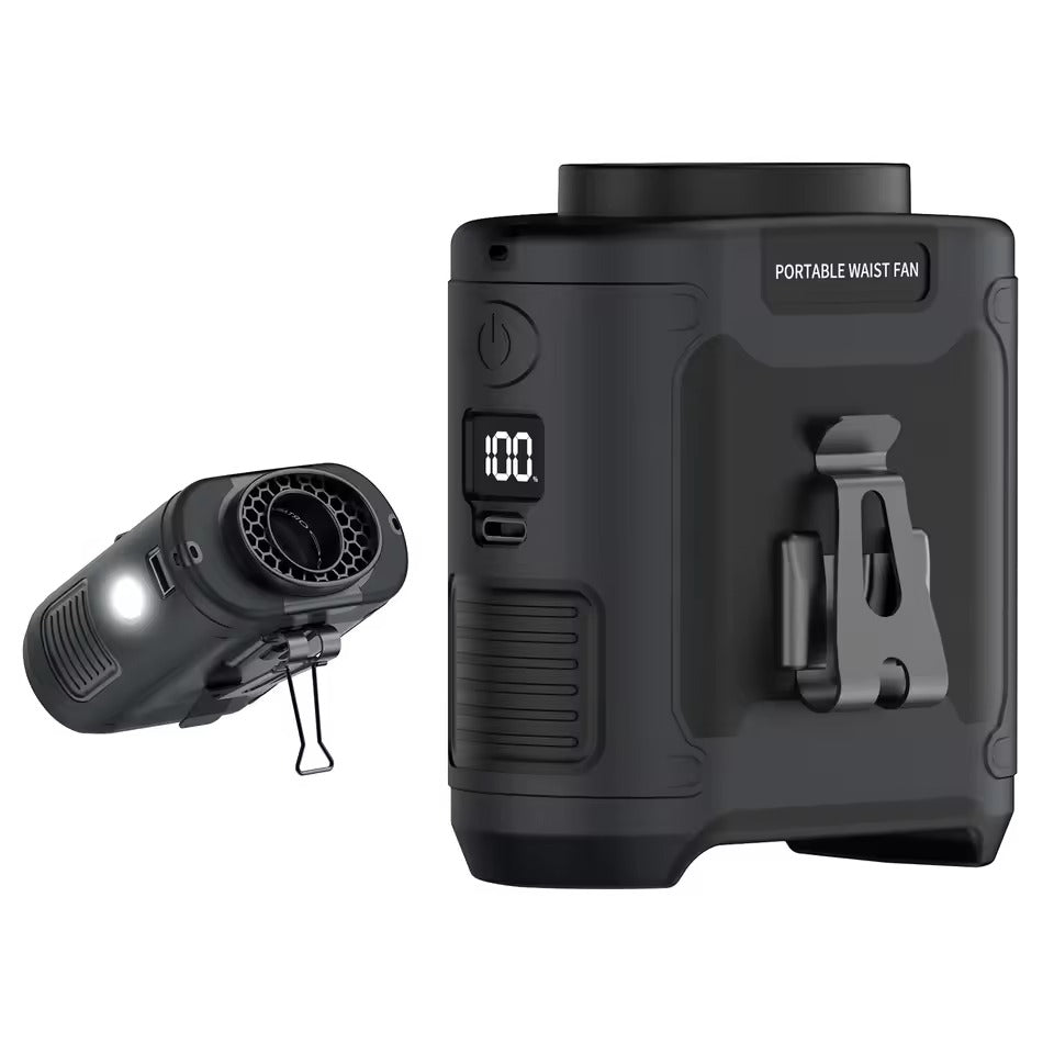 Draagbare Camping Ventilator met LED-Verlichting en Powerbank