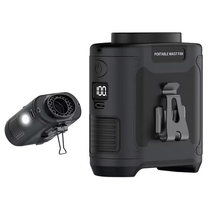 Draagbare Camping Ventilator met LED-Verlichting en Powerbank