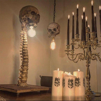 Schedel Wervelkolom LED Decoratielamp - Griezelige Sfeerverlichting