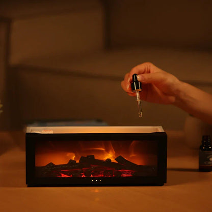 Aromadiffuser VlamMist – 4-in-1 Vernevelaar met Sfeerverlichting & Timer