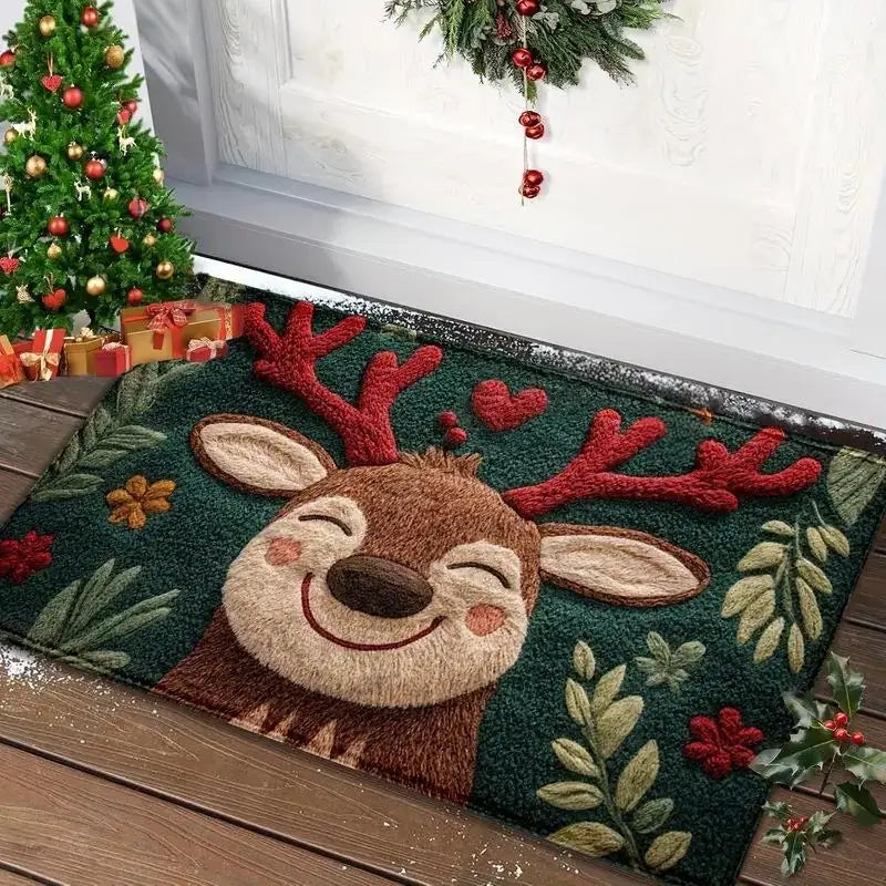 Feestelijke Winterdeurmat 40x60cm Antislip - Kerstdecoratie voor Entree