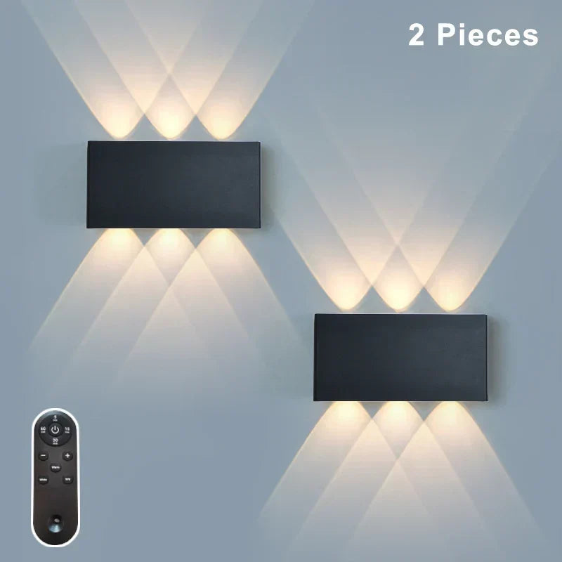 Draadloze Magnetische Wandlamp met Afstandsbediening - Dimbaar LED in 4 Kleuren