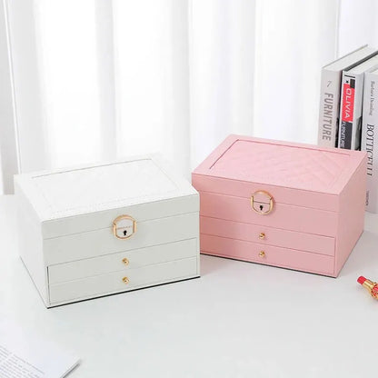 Videlia Luxe Sieradendoos – Meerdere lagen – Leren juwelendoos voor optimale sieradenopslag en bescherming