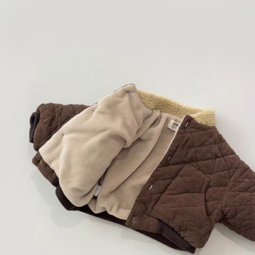 WarmNest Gewatteerde Kinderjas – Zachte Sherpa Voering & Comfortabele Winterjas voor Jongens