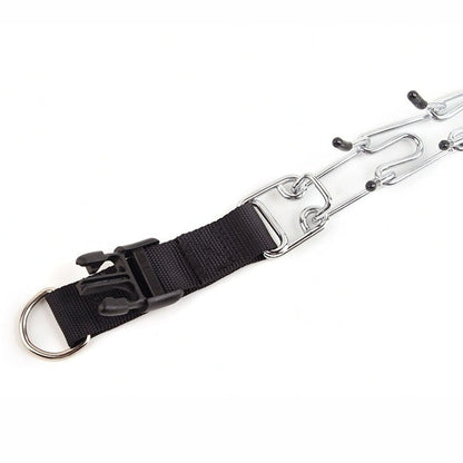 Nylon trainingshalband met comfortpunt en snelsluiting