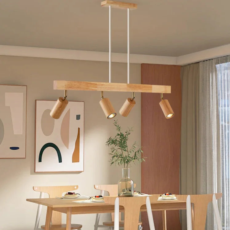Houten LED Plafondspot - Moderne Verlichting voor Keuken en Slaapkamer