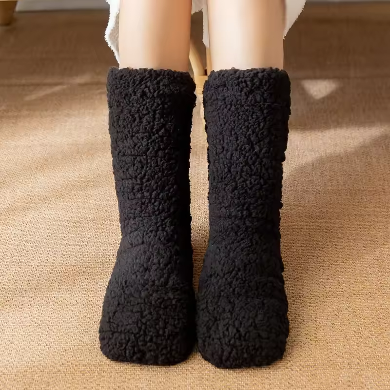 Fluffy Thermo Lounge Sokken – Zachte Warme Pluche Huissokken voor Wintercomfort
