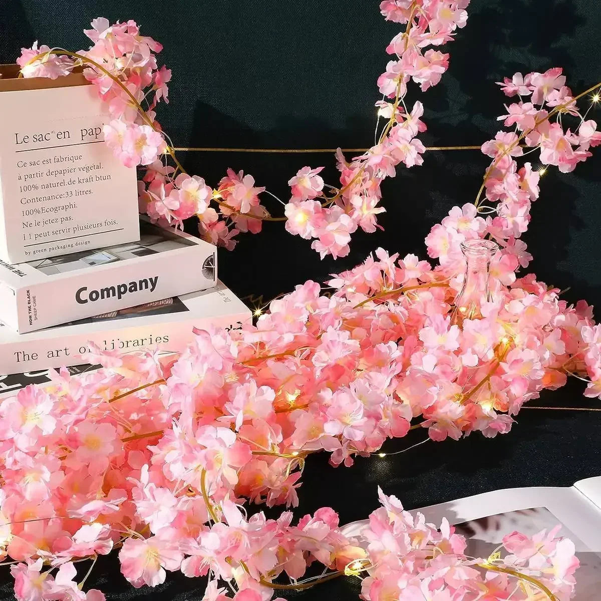 Romantische Bloesemlichtslinger 2m LED Kunstbloemen Sfeerverlichting