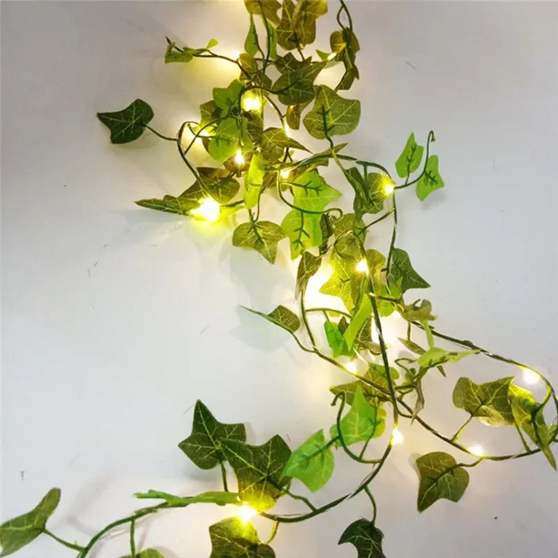 Verlichte Bladranken Lichtslinger 2-10m Groene Ranken Batterij Sfeerverlichting